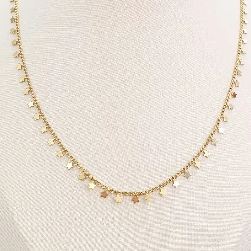 Colar Longo Estrelinhas