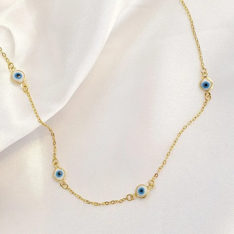 Colar Longo Olho Grego 78cm (+5)