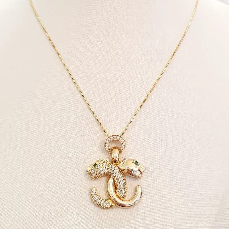 Colar Panteras em X 45cm (+5)