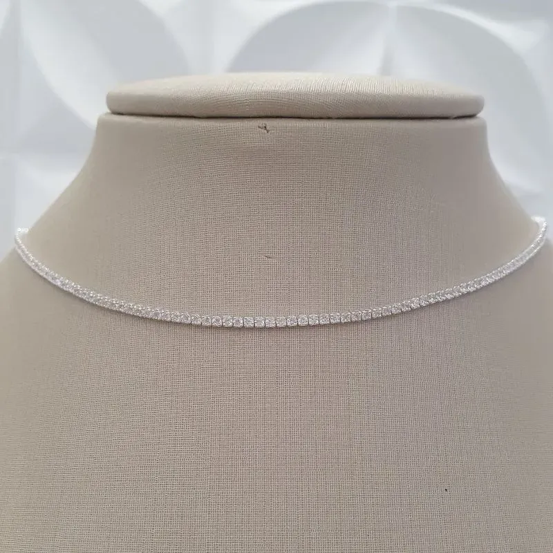 Colar Riviera Cristal 35cm (+5)