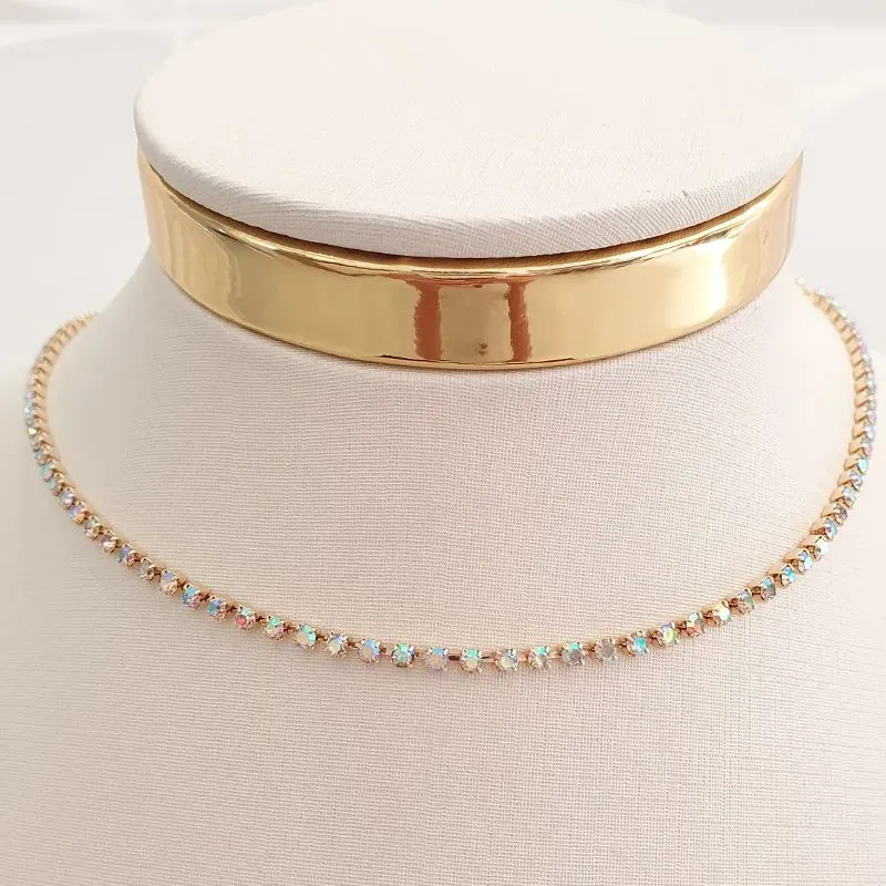 Colar Riviera Holográfica (choker)