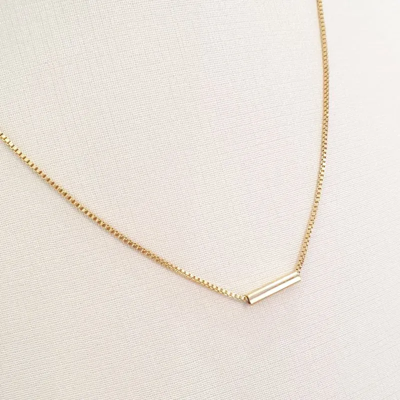 Colar Tubinho Horizontal 40cm (+10)