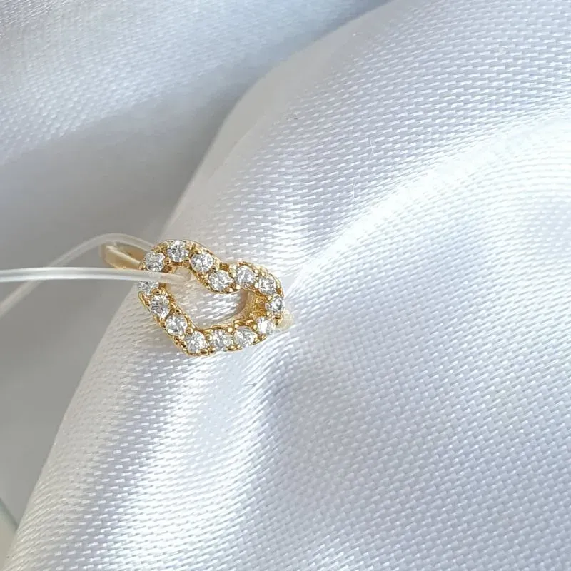 Piercing Fake Coração Cravejado