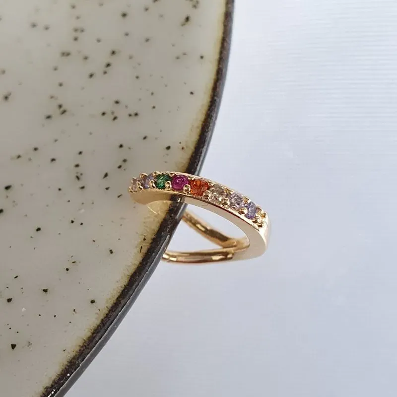 Piercing Fake Cravejado Colorido