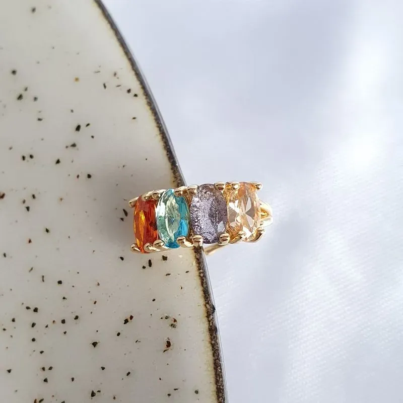 Piercing Fake Zircônias Coloridas