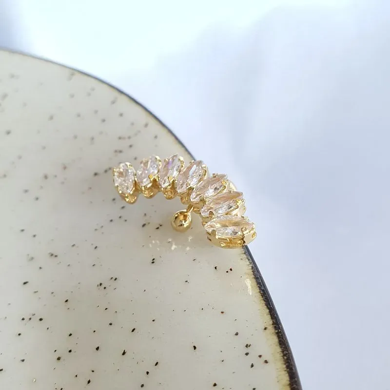 Piercing Fake Zircônias Navetes