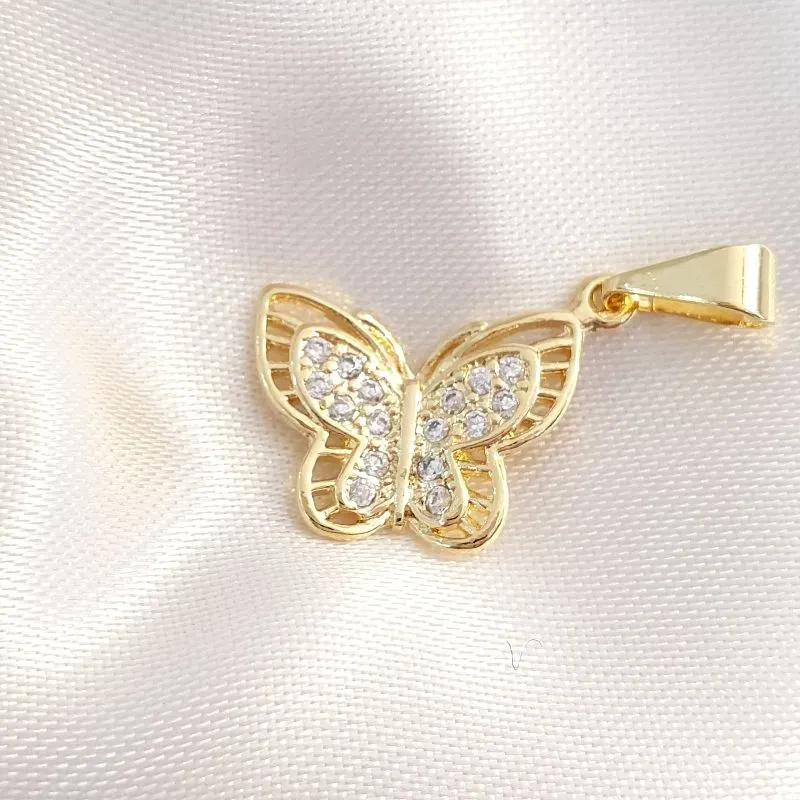 Pingente Borboleta Cravejada