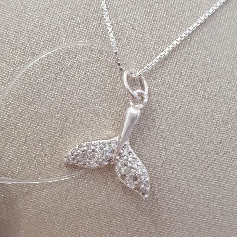 Pingente Rabo de Baleia Cravejado