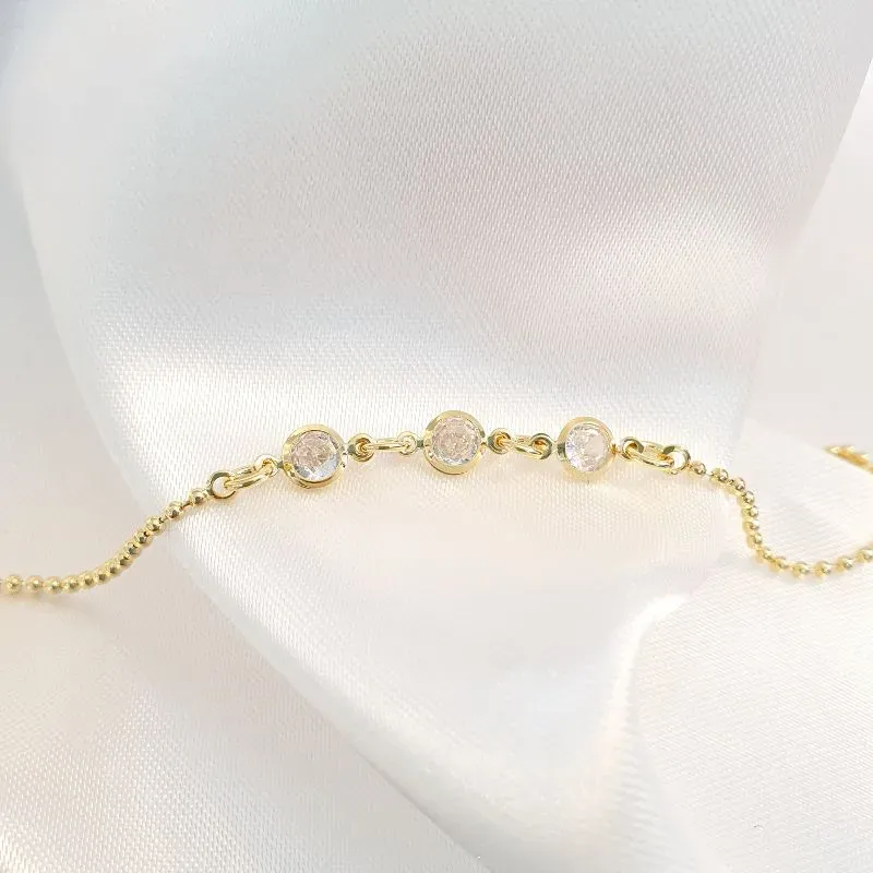 Pulseira 3 Zircônias