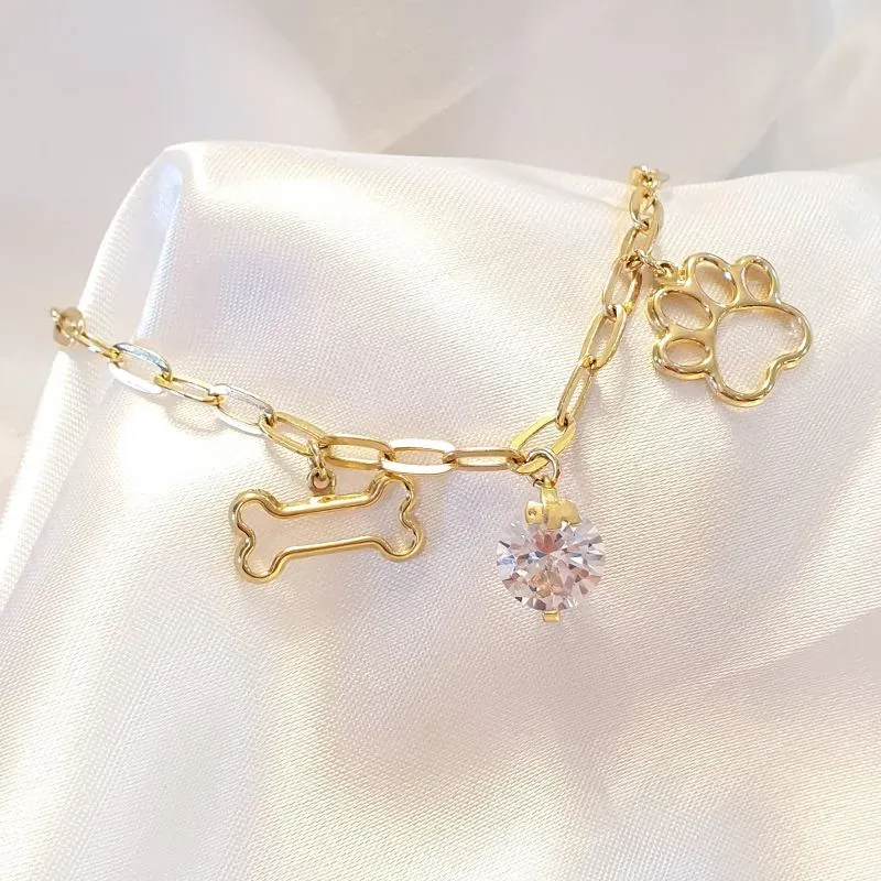 Pulseira Dog Zircônia G