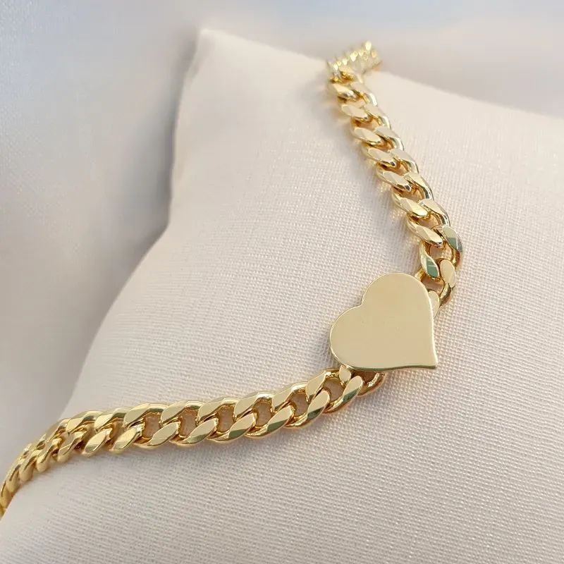 Pulseira Elos Grumet Coração