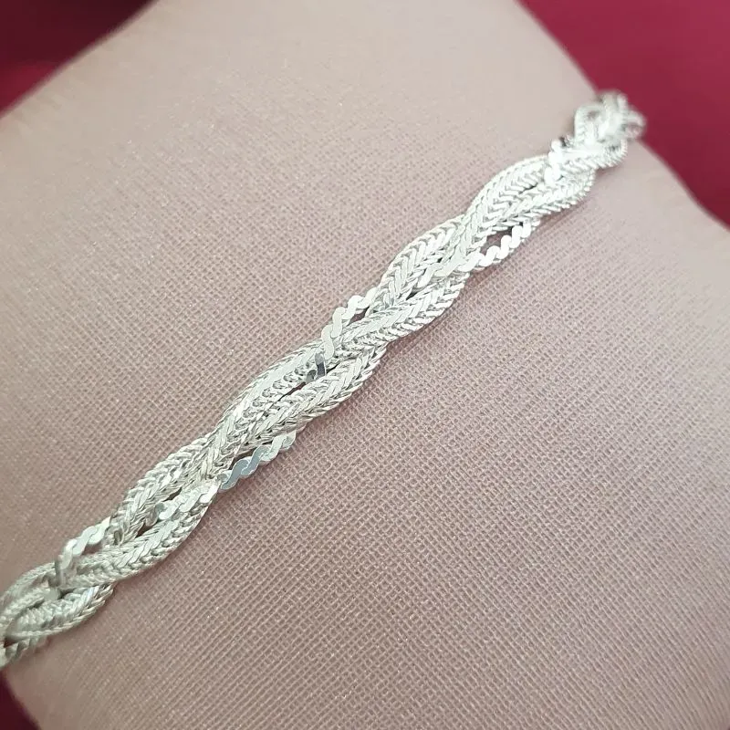 Pulseira Trançada 3 Fios