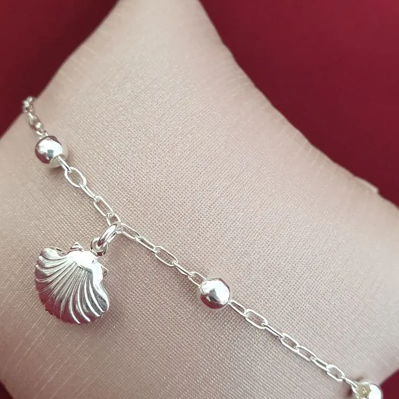 Tornozeleira Bolinhas e Concha