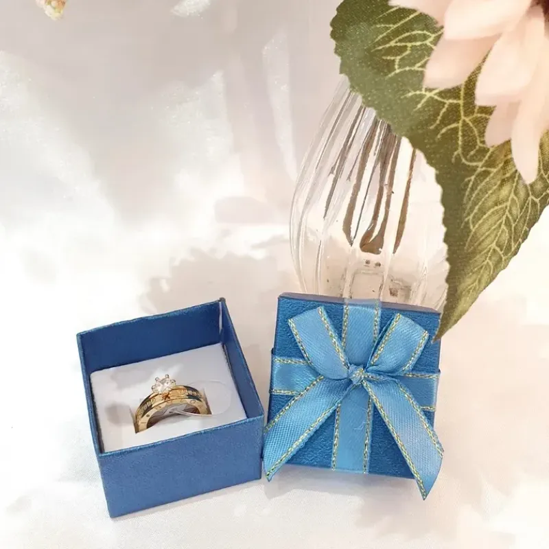 Caixinha de Presente Anel (Azul)