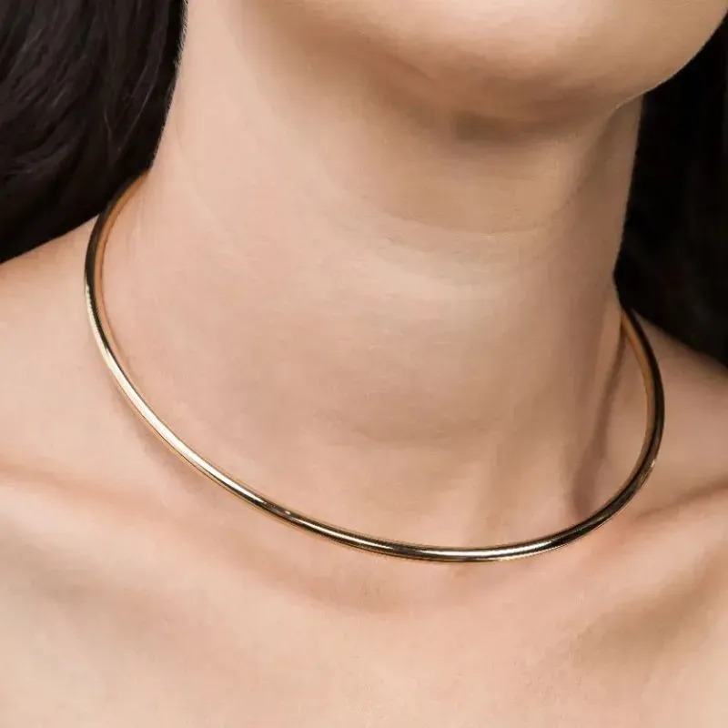 Colar Aro Tubo Liso (4mm)