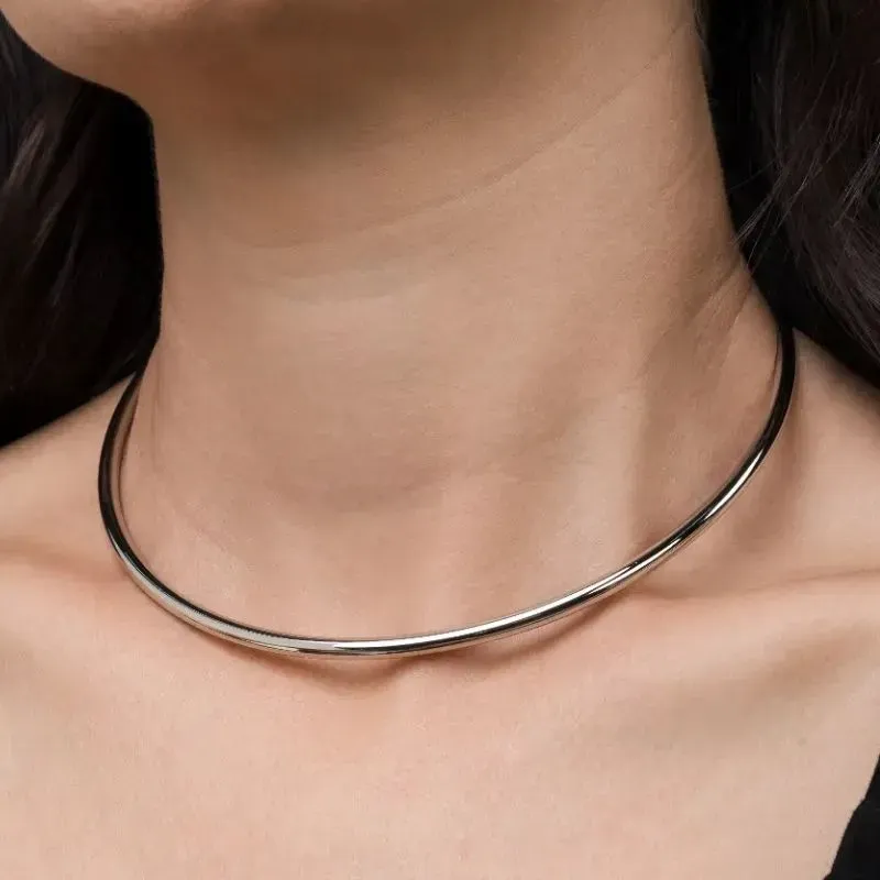 Colar Aro Tubo Liso (4mm)