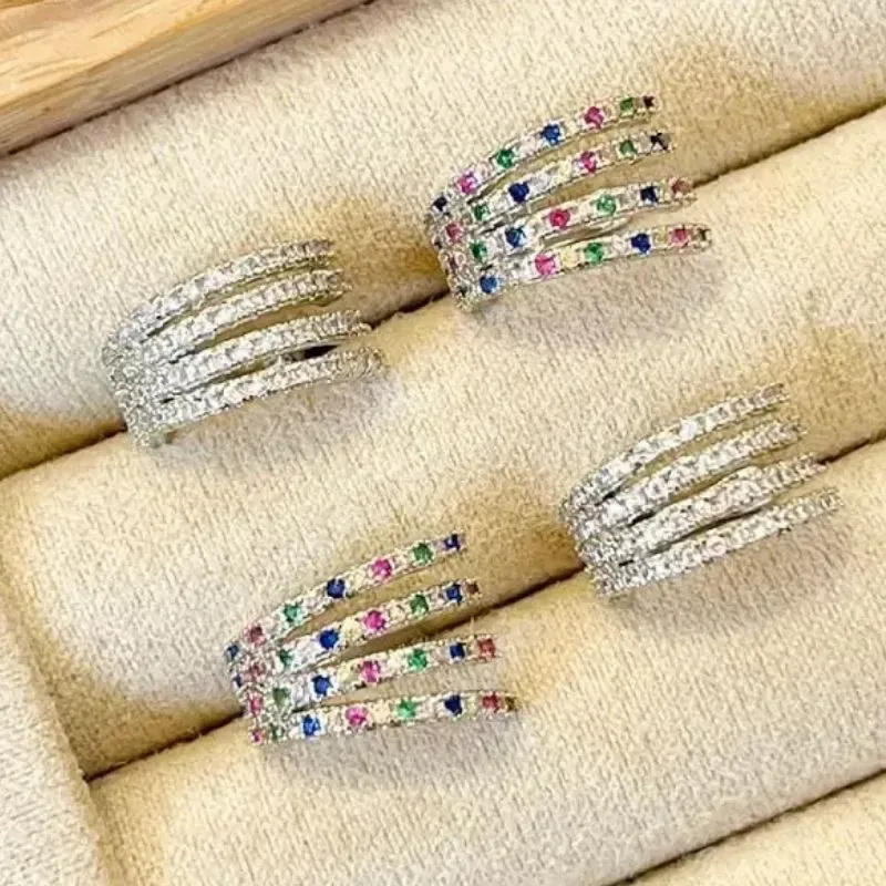 Piercing Fake 4 Linhas Cravejadas **(VEIO ERRADO OURO - ERA RÓDIO)