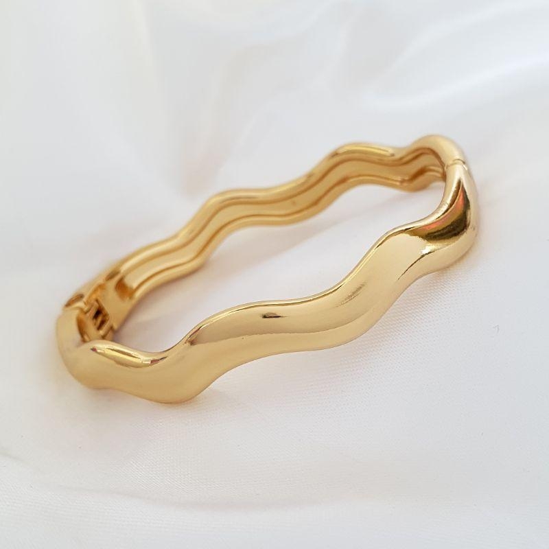 Bracelete Ondulado Grosso