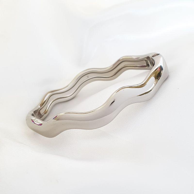 Bracelete Ondulado Grosso