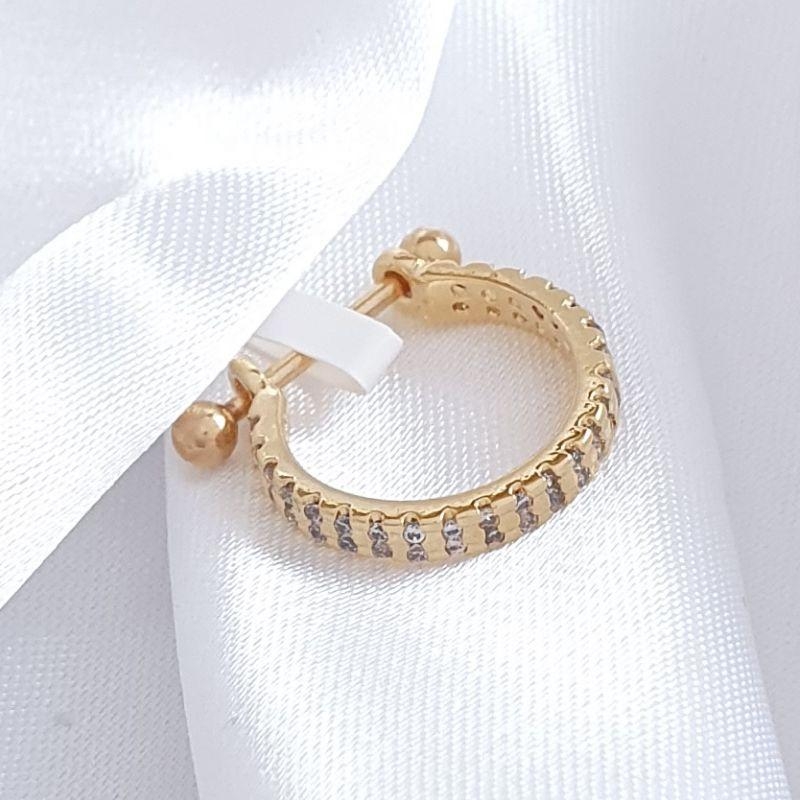 Piercing Conch Duplo Cravejado