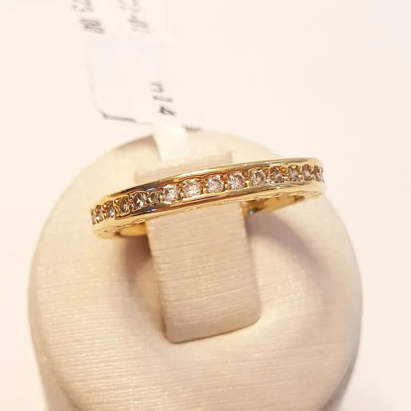 Anel Aparador Cravejado Interno Completo (n14)