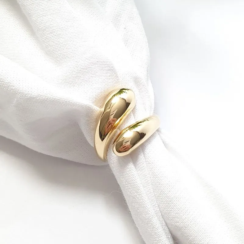 Anel Orgânico 2 Gotas Grossas (n16 ajustável)