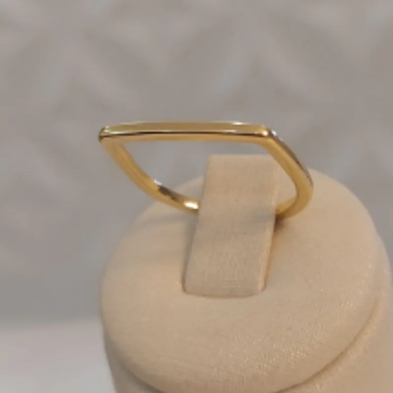 Anel Quadrado Fake (n15)