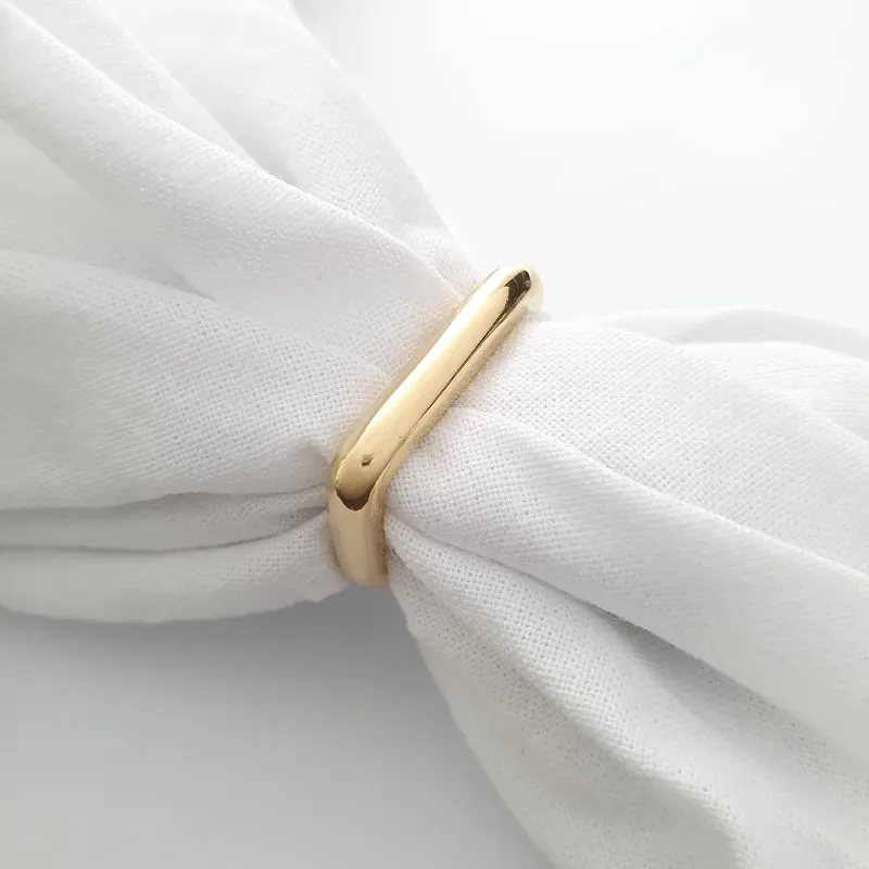 Anel Quadrado Grosso Fake Liso (n14)