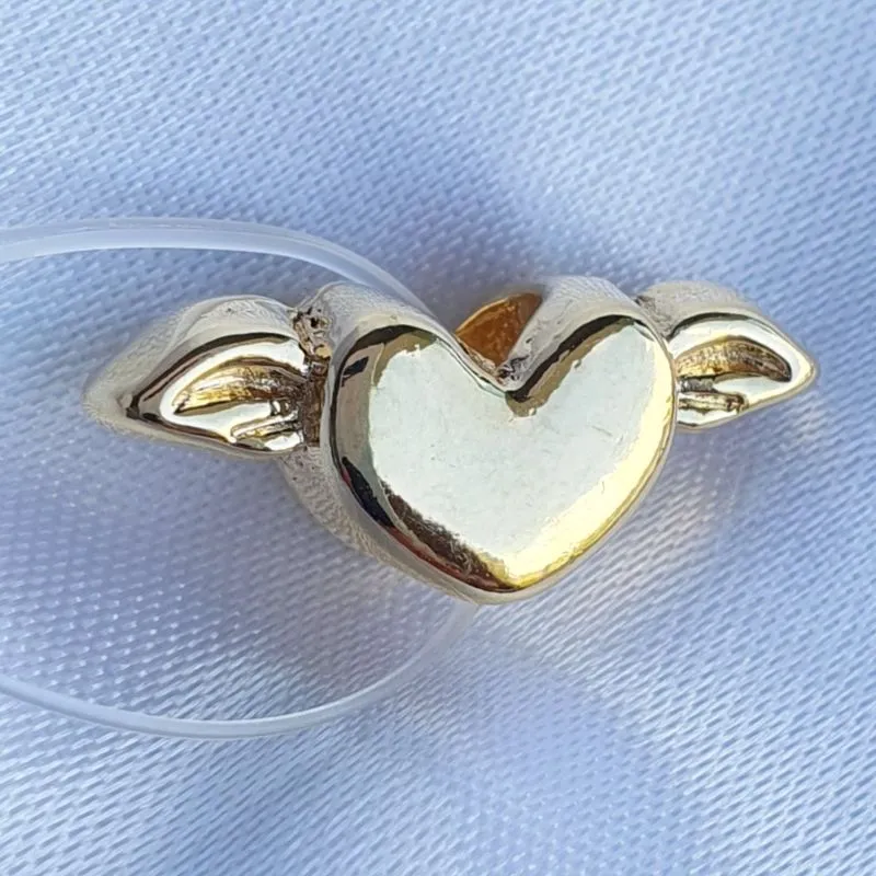 Berloque Coração com Asas