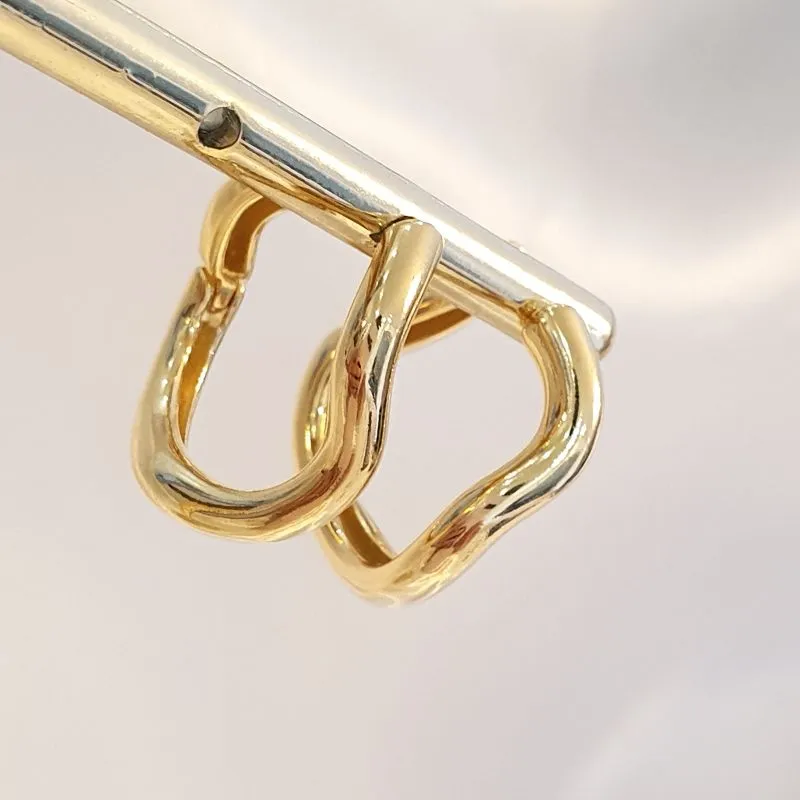 Brinco Argola Ondulada P