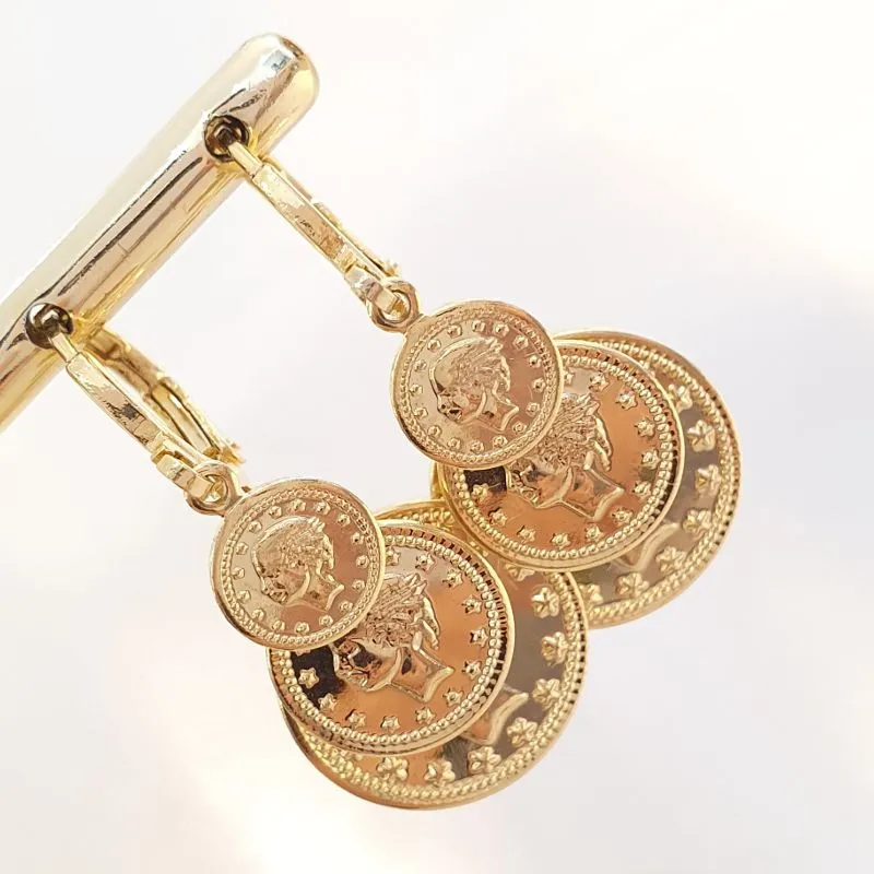 Brinco Argolinha 3 Moedas