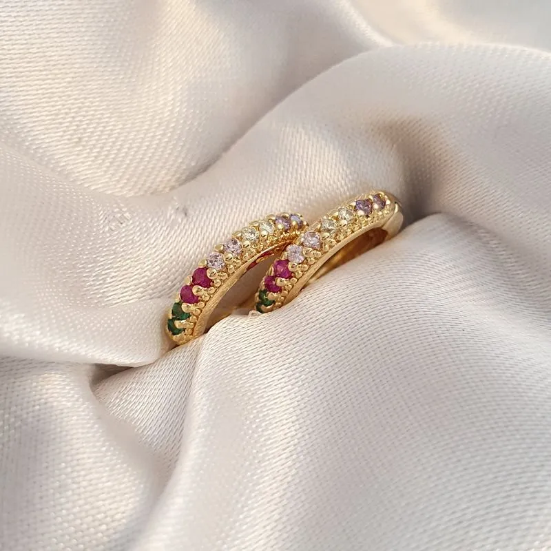 Brinco Argolinha Colorida G