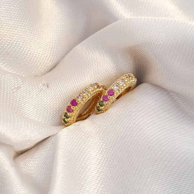 Brinco Argolinha Colorida P