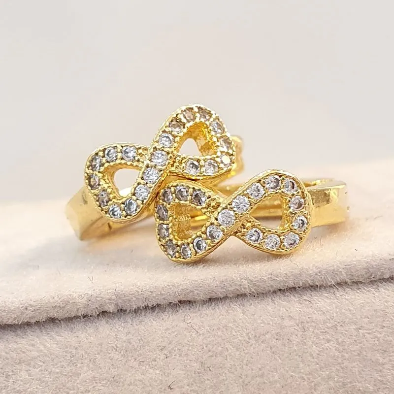 Brinco Argolinha Infinito Cravejado