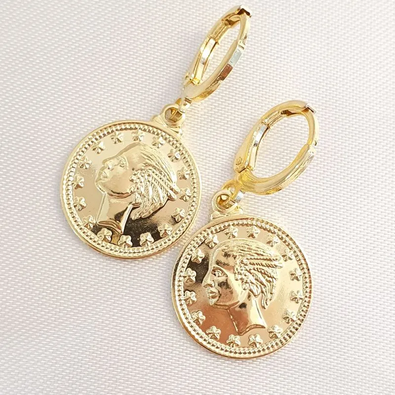 Brinco Argolinha Moeda Lira G