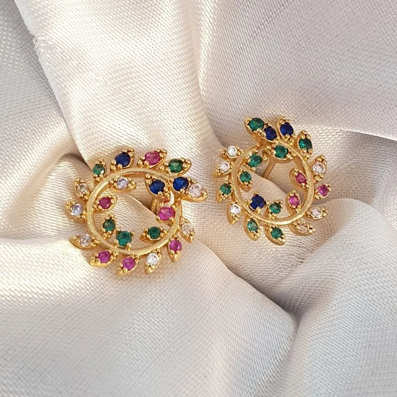 Brinco Círculo Ramos Coloridos