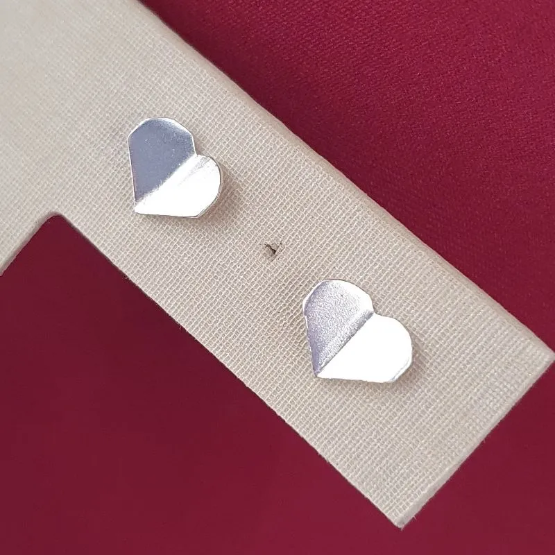 Brinco Coração Dobrado