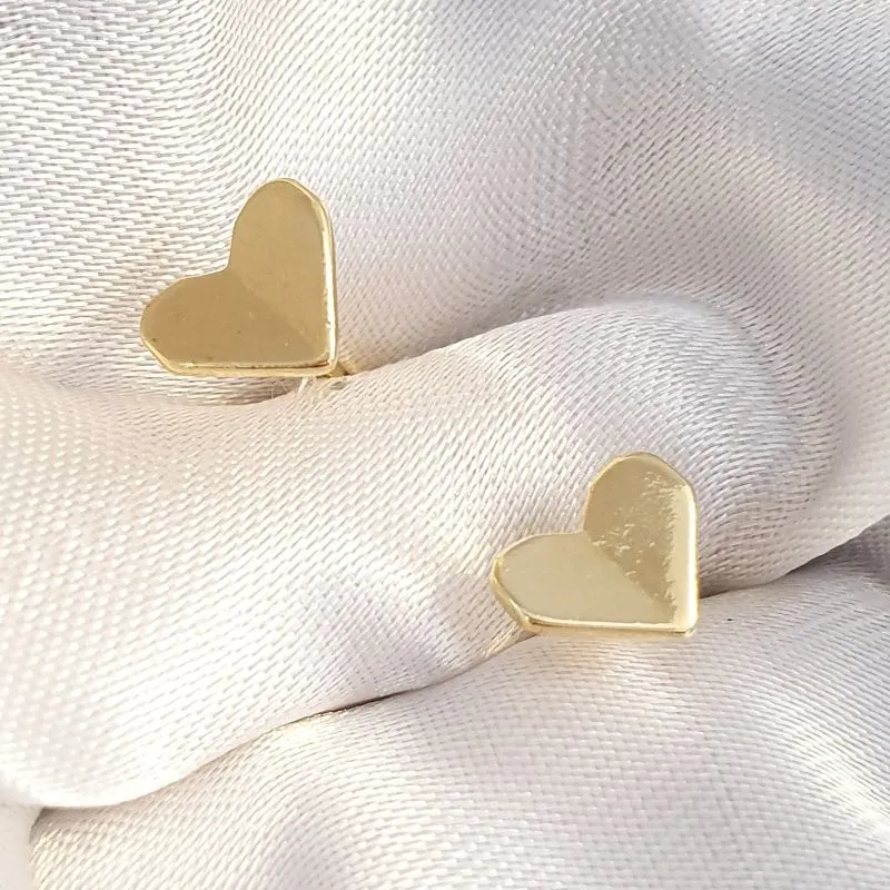 Brinco Coração Dobrado