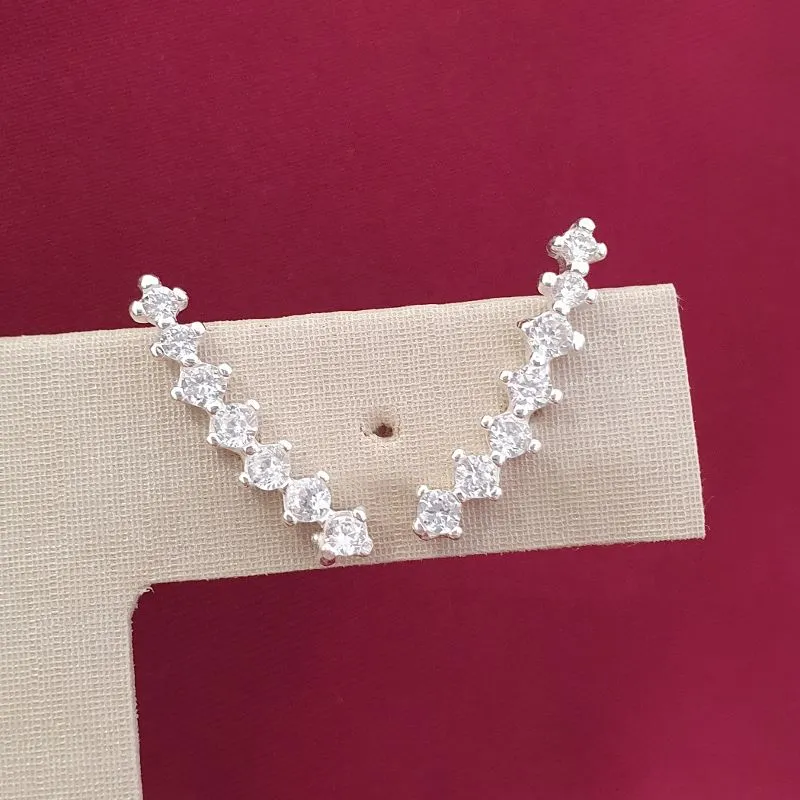 Brinco Ear Cuff Cristal