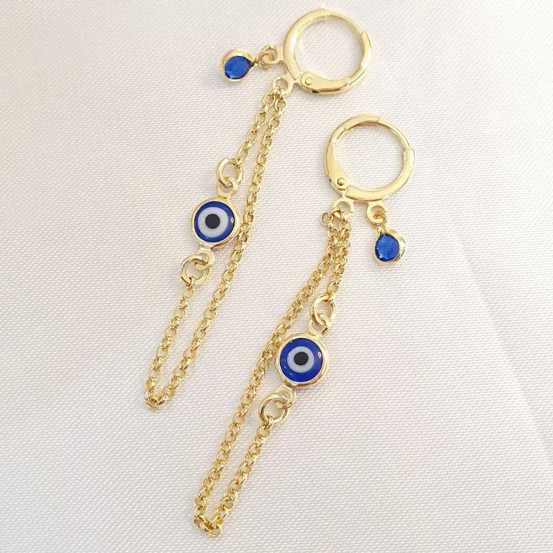 Brinco Olho Grego Corrente
