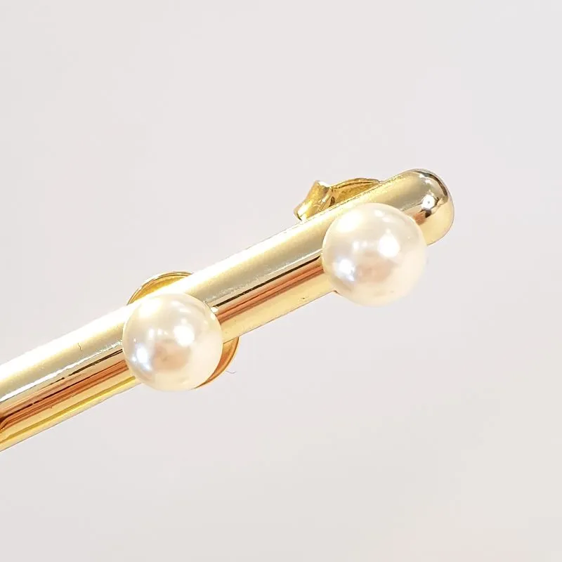 Brinco Pérola Dourada M