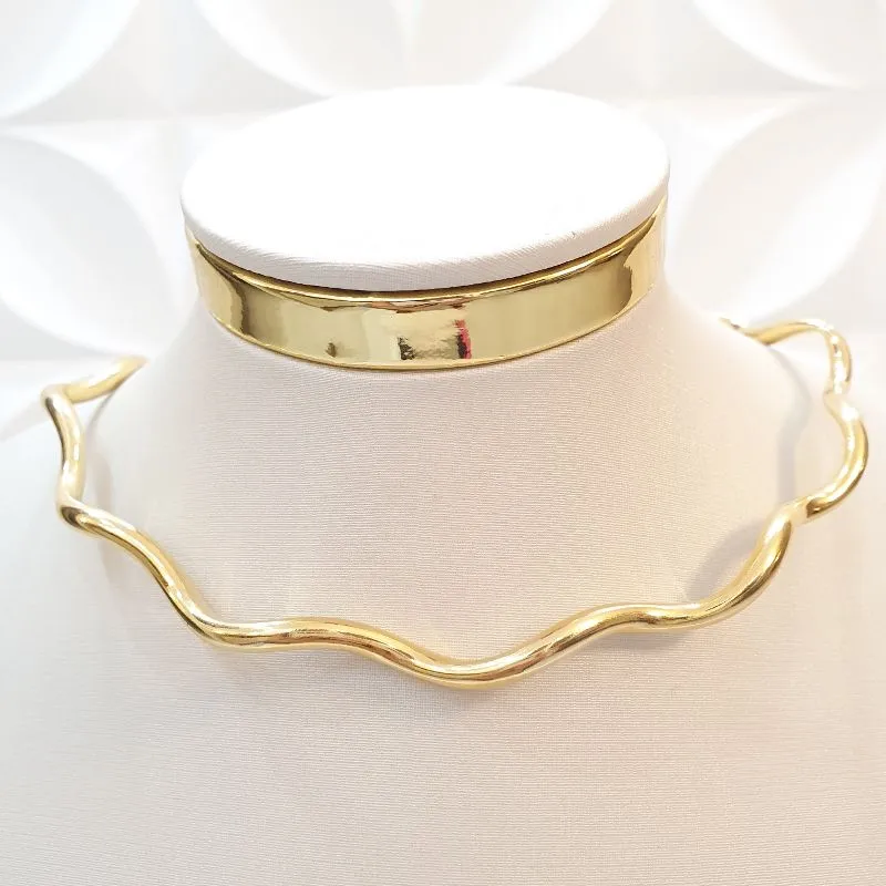 Colar Aro Ondulado (choker)