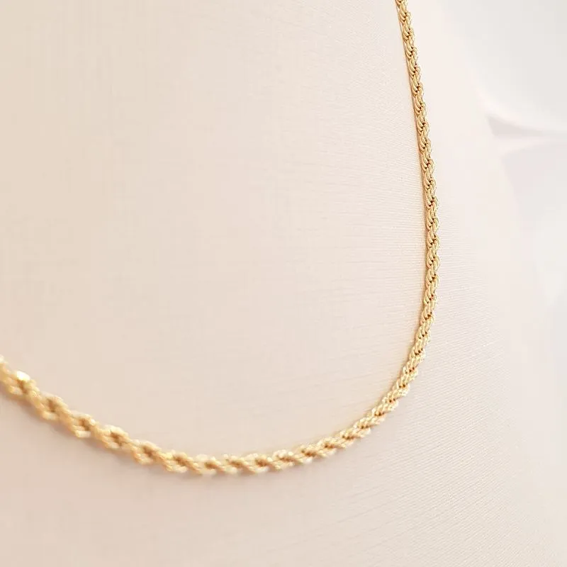 Colar Cordão Baiano Fino 40cm (+5)