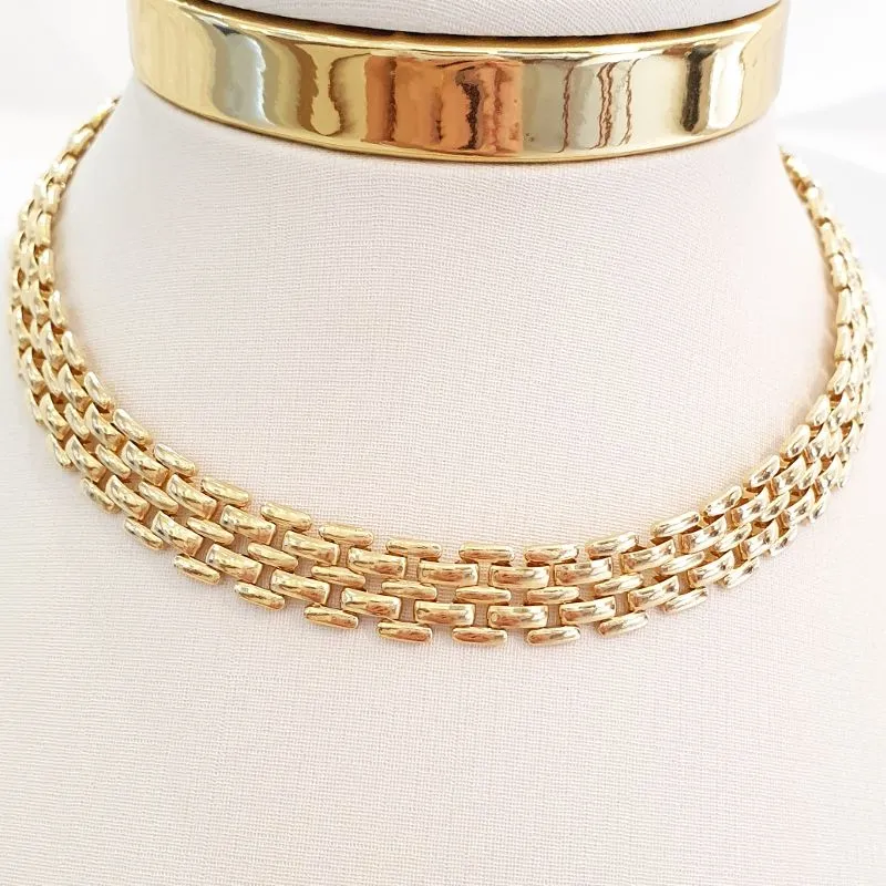 Colar Corrente Relógio (choker)