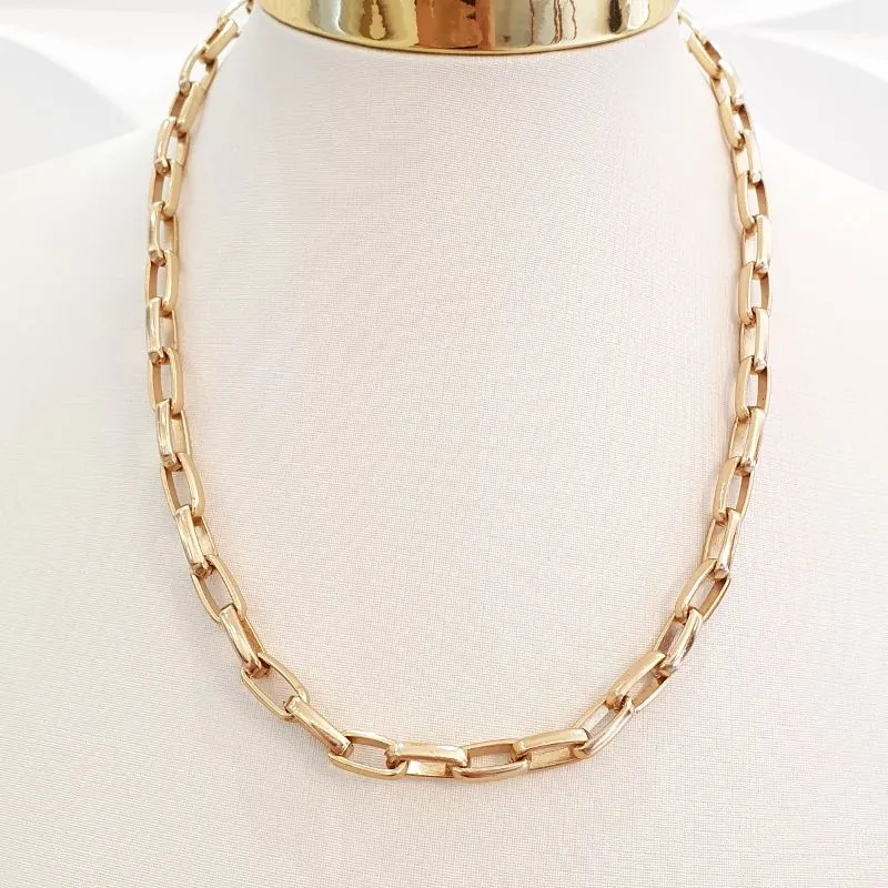 Colar Elos Cartier Grossa Oval 5mm