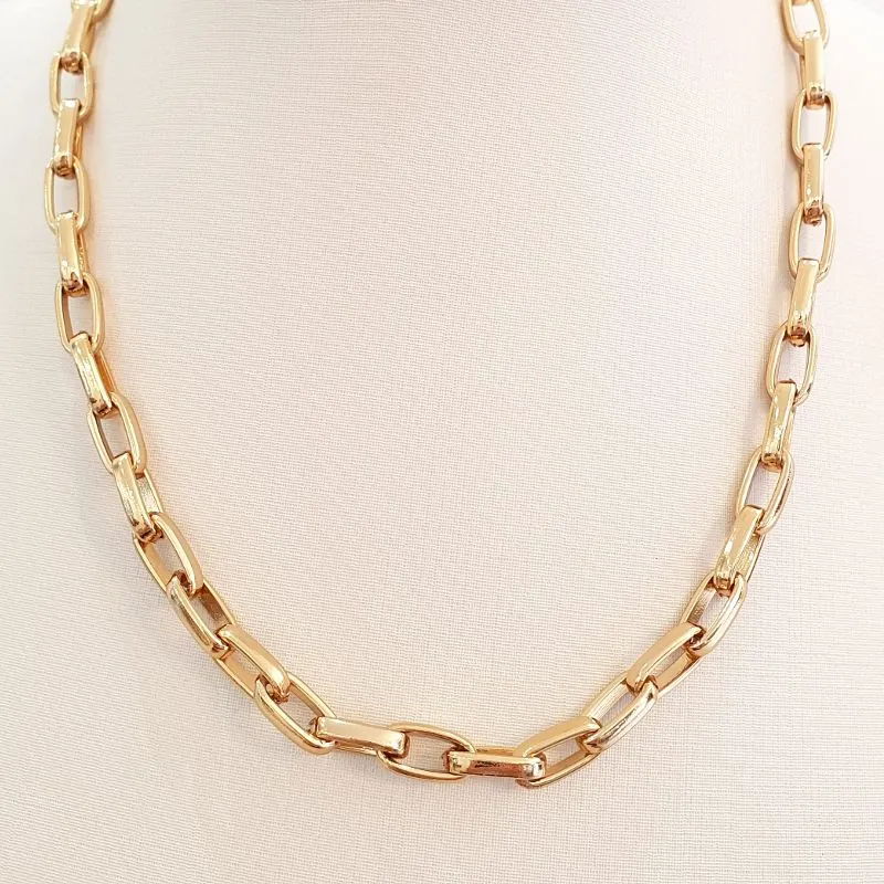 Colar Elos Cartier Grossa Oval 6mm