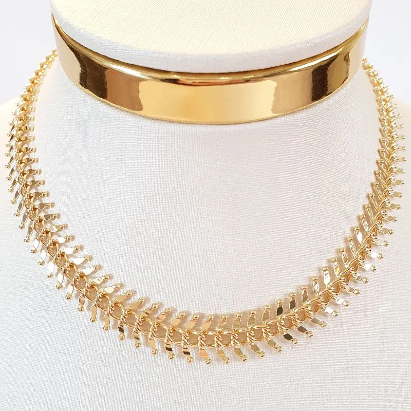 Colar Espinha de Peixe (choker)