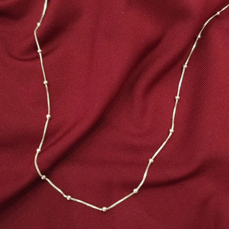 Colar Longo Bolinhas Veneziana 60cm