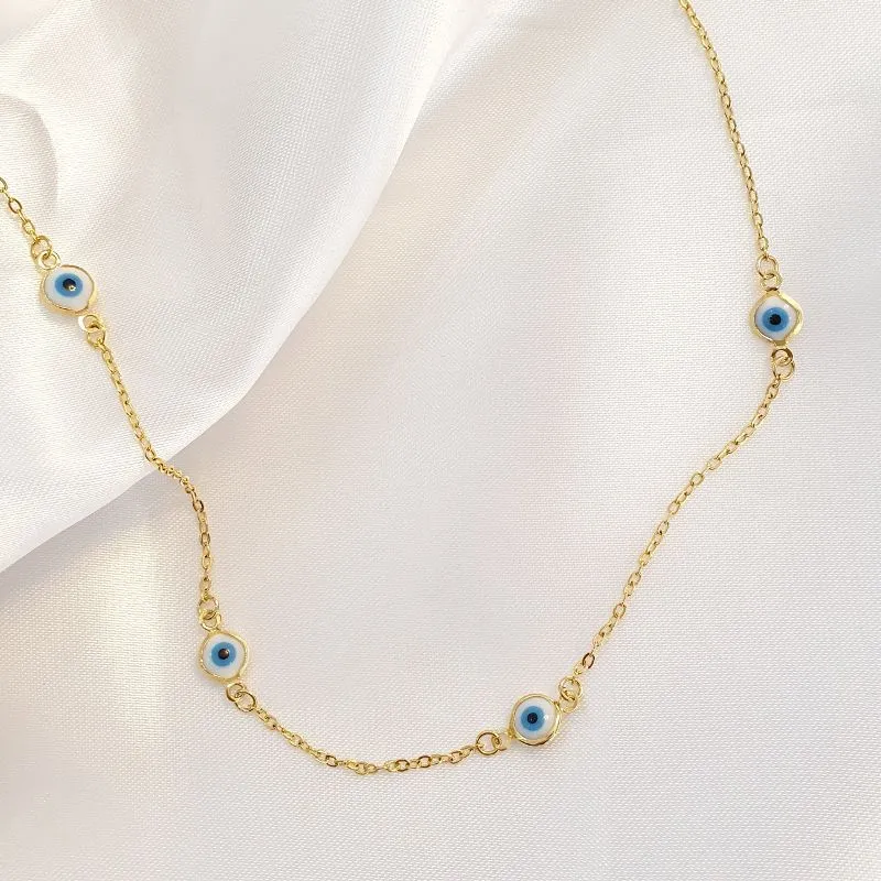 Colar Longo Olho Grego 78cm (+5)