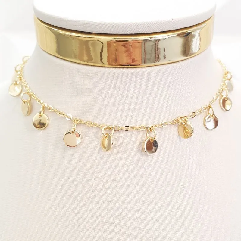 Colar Moedinhas (choker)